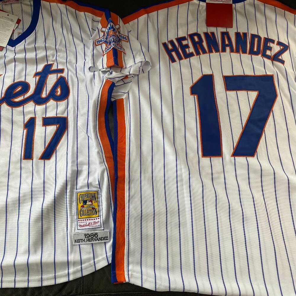 Mitchell & Ness NEW YORK METS KEITH HERNANDEZ Men's JERSEY Sz M,L,XL,2XL NWT - Picture 8 of 9